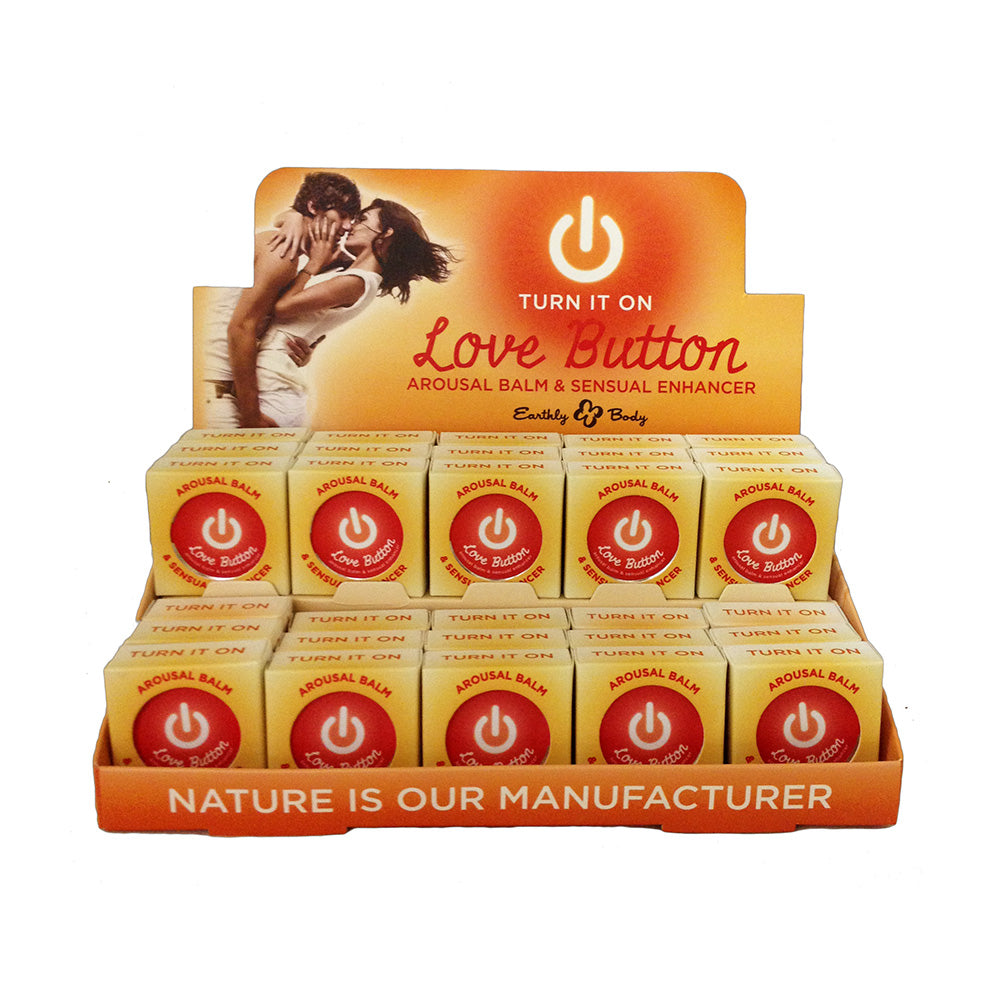 Earthly Body Love Button Arousal Balm – Orange – 30 Pieces