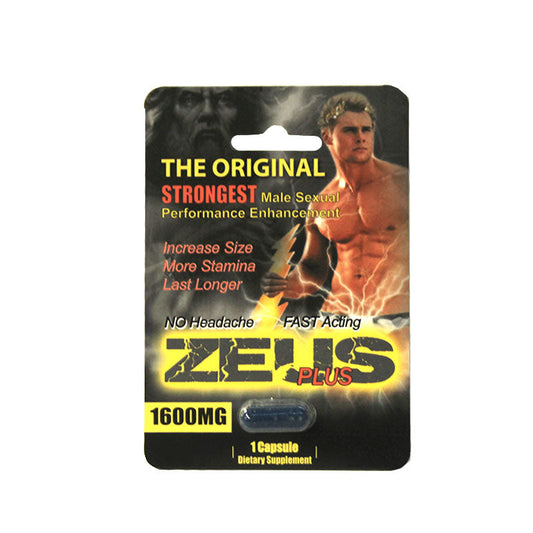 Zeus Plus Male Supplement – Herbal Pill for Sexual Performance – Black