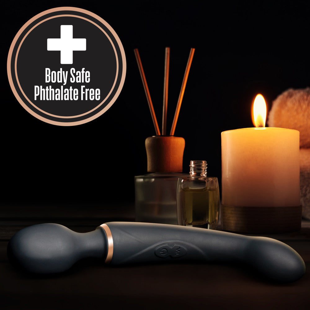 Blush Gia Rechargeable Massager with Dual Functions – Black