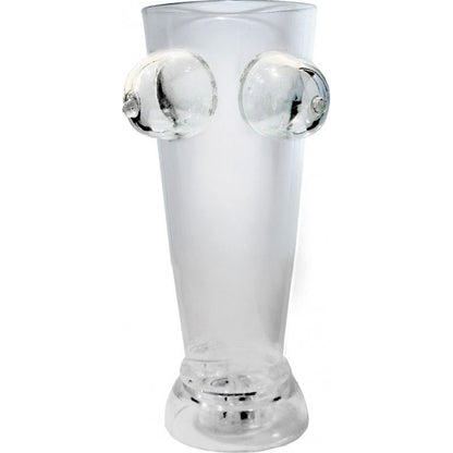 Hott Products Light Up Boobie Beer Glass – Multi-Color LED – Clear
