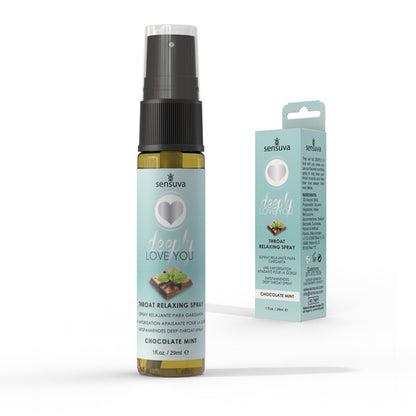 Sensuva Deeply Love You Throat Relaxing Spray – Chocolate Mint – 1 Fl. Oz.