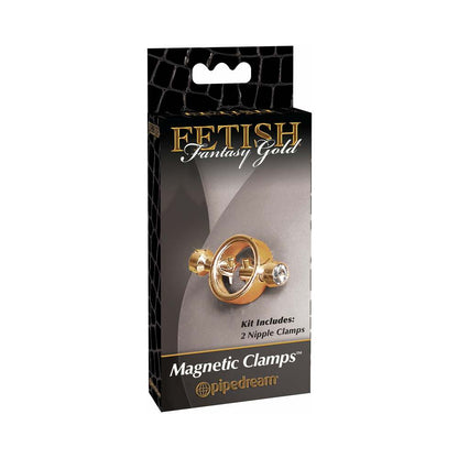 Pipedream Fetish Fantasy Gold Magnetic Nipple Clamps – Gold