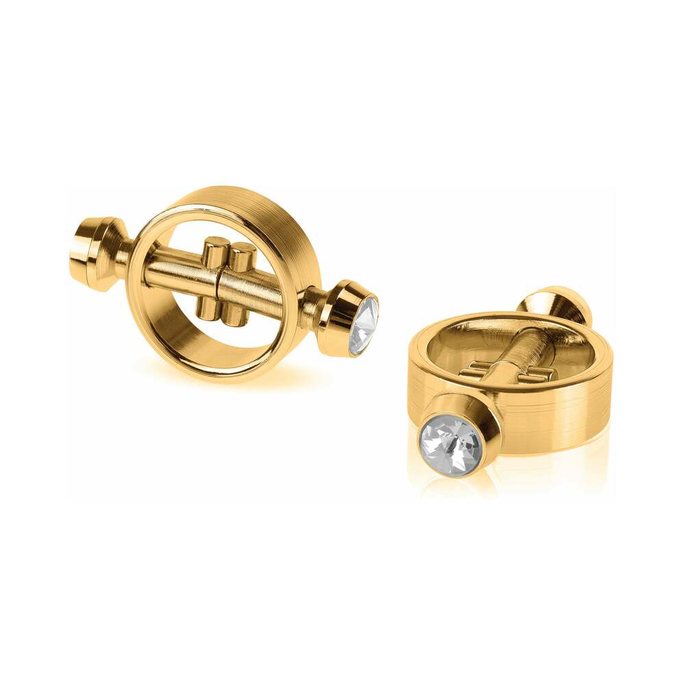Pipedream Fetish Fantasy Gold Magnetic Nipple Clamps – Gold