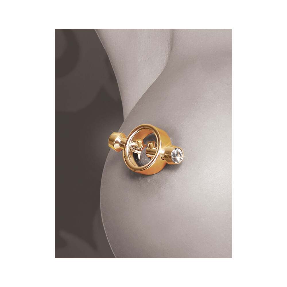 Pipedream Fetish Fantasy Gold Magnetic Nipple Clamps – Gold