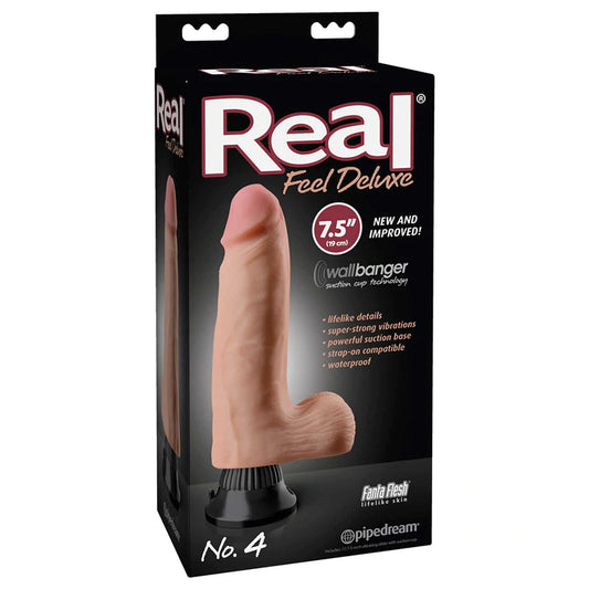 Pipedream Real Feel Deluxe No. 4 Realistic Vibrating Dildo – Beige