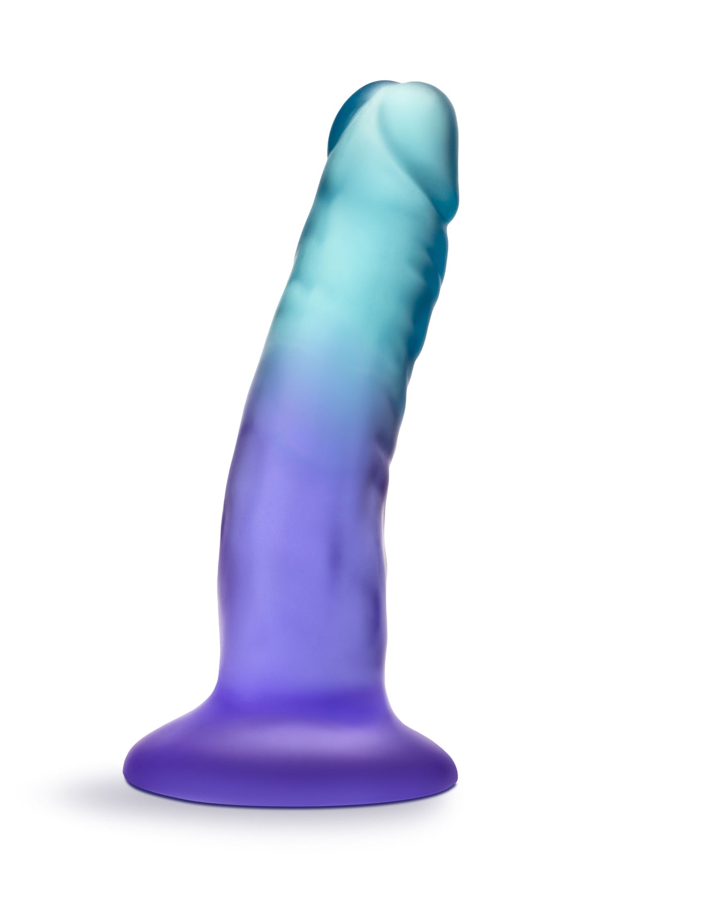 B Yours Morning Dew 5 Inch Dildo with Suction Cup Base - Sapphire