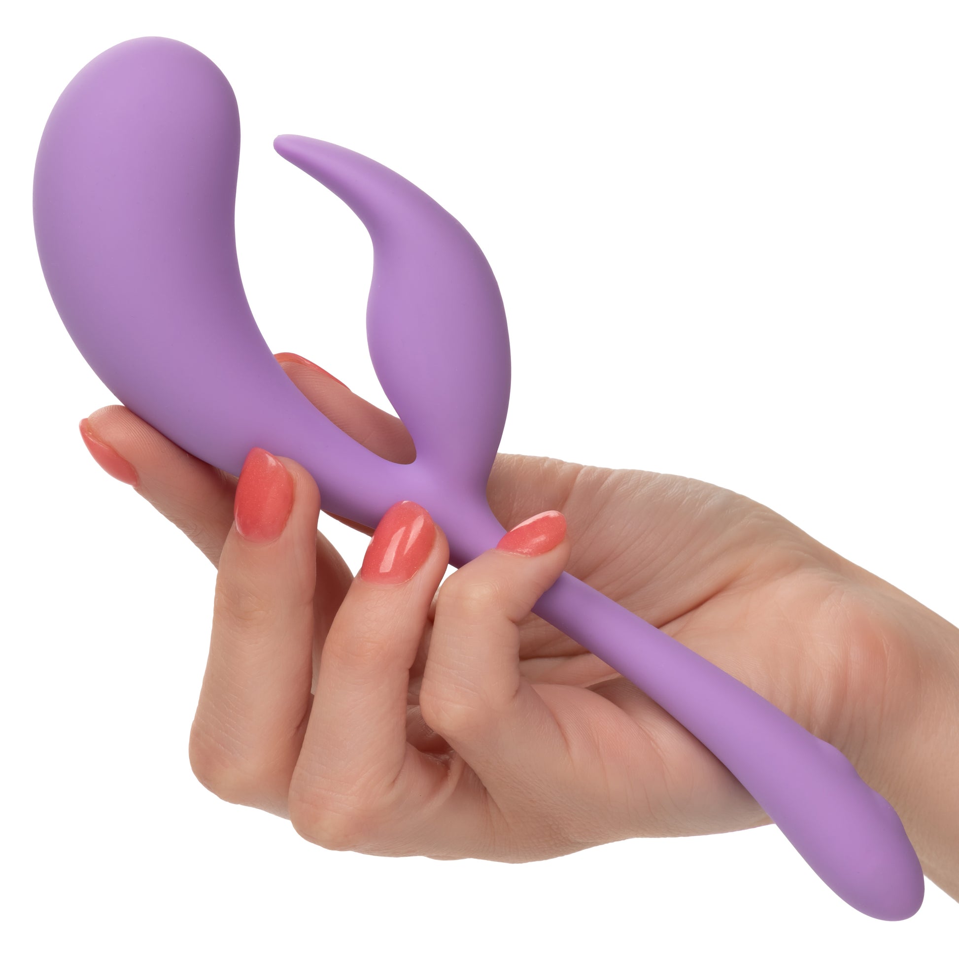 CalExotics Elle Liquid Silicone Dual Flicker Vibrator – Purple