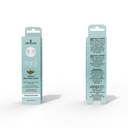 Sensuva Deeply Love You Throat Relaxing Spray – Chocolate Mint – 1 Fl. Oz.
