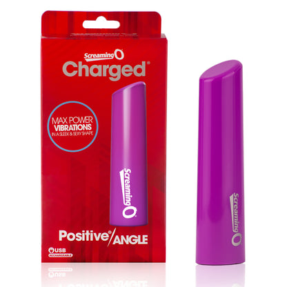Screaming O Charged Positive Angle Rechargeable Massager - Purple