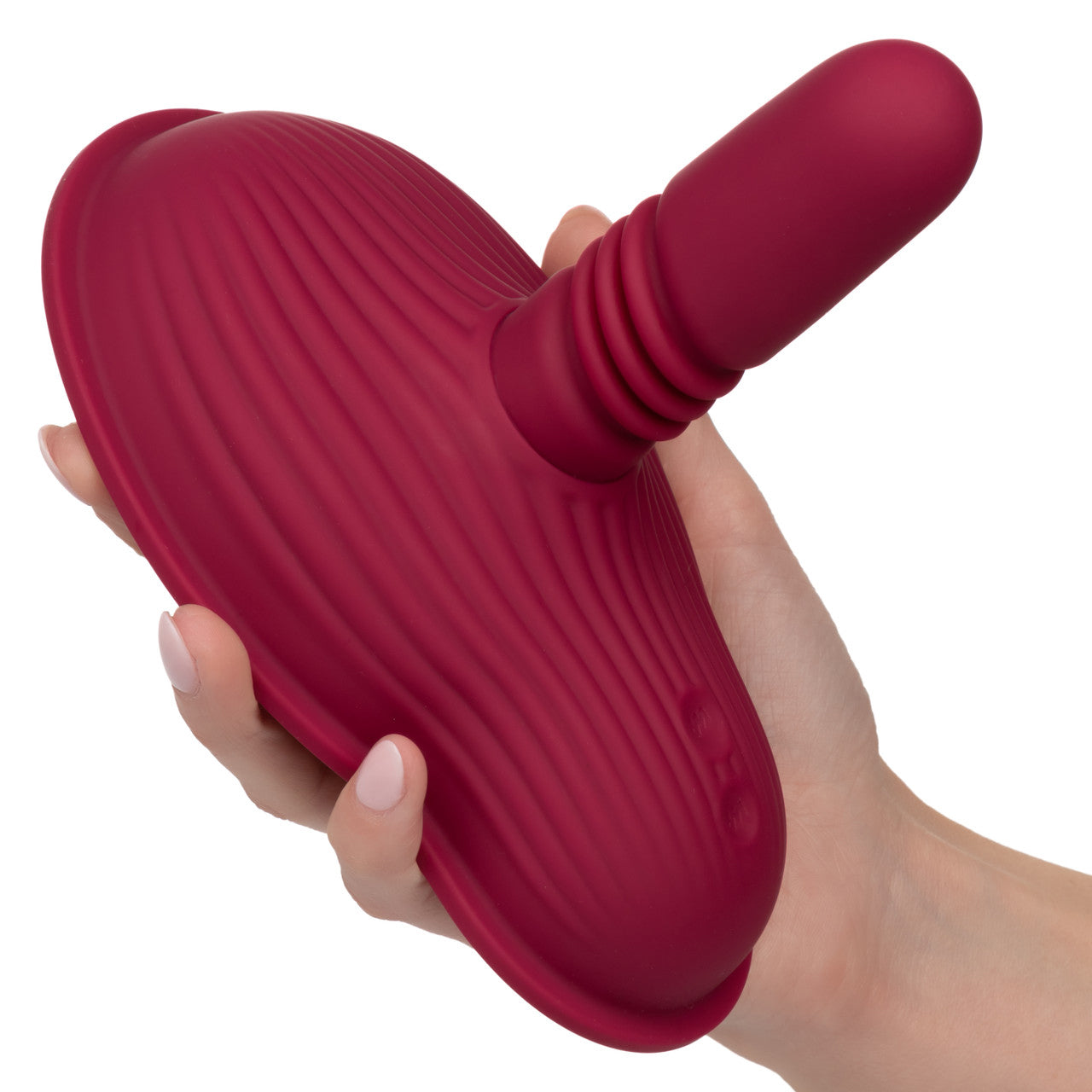 CalExotics Dual Rider Remote Control Massager – Red – Thrusting and Vibrating