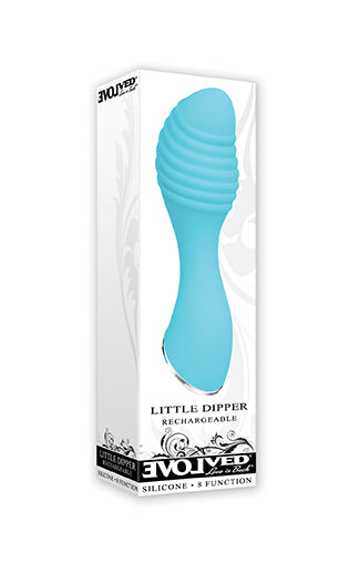Evolved Novelties Little Dipper Rechargeable Vibrator – Blue