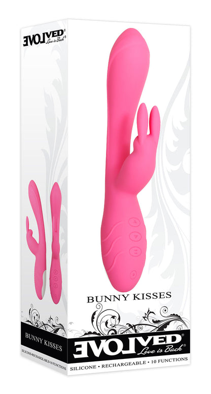 Evolved Novelties Bunny Kisses Rechargeable Rabbit Vibrator – Pink