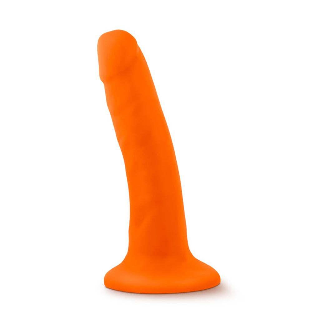 Blush Neo 5.5 Inch Dual Density Cock - Neon Orange