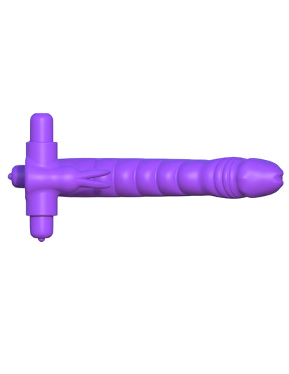 Pipedream Silicone Double Penetrator Rabbit – Purple – Dual-Bullet Vibrator