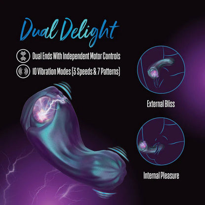 Blush Temptasia Viper Dual-Ended Vibrator with 10 Vibration Modes – Multi Color