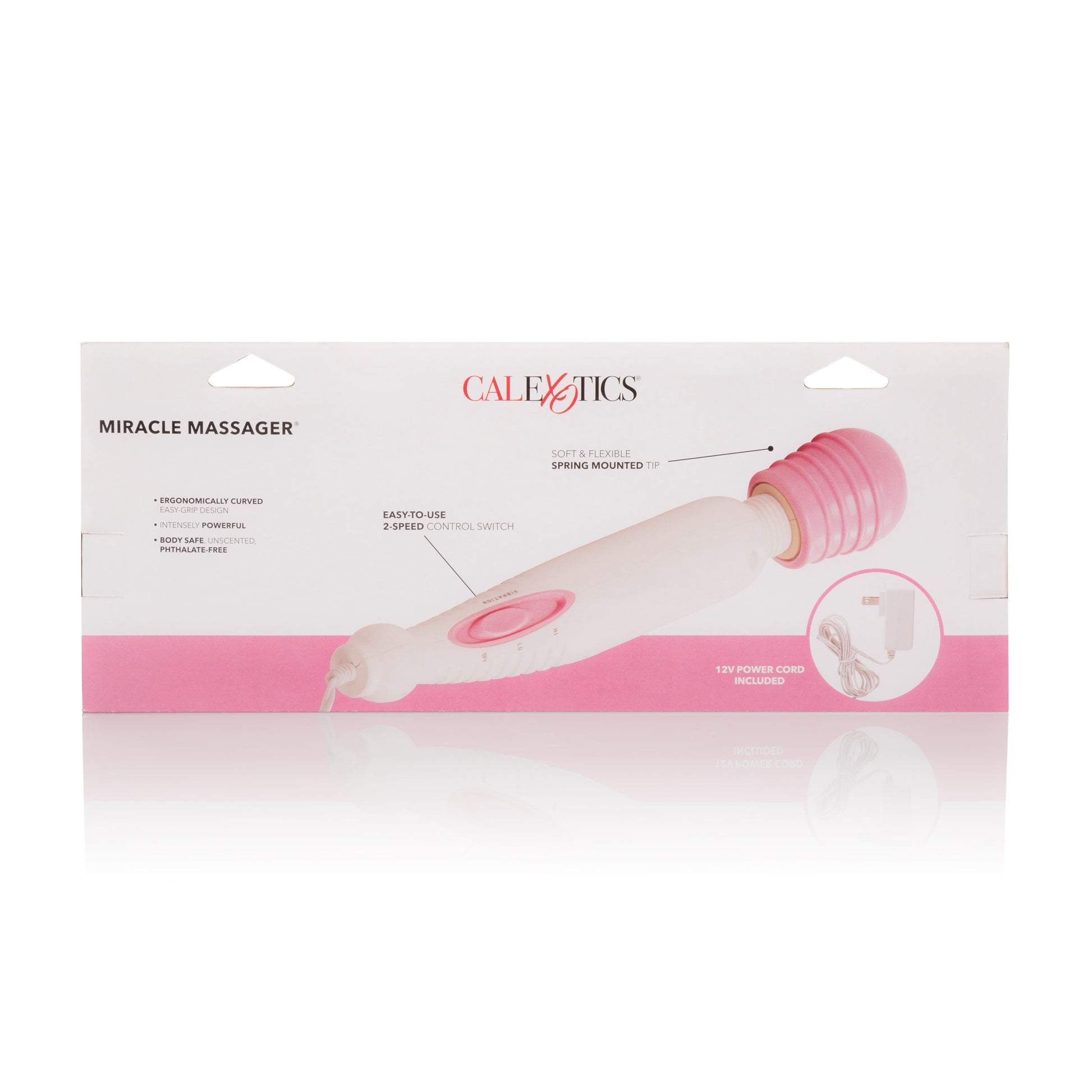 CalExotics My Miracle Massager – High Intensity Multi-Speed Vibrator – Pink