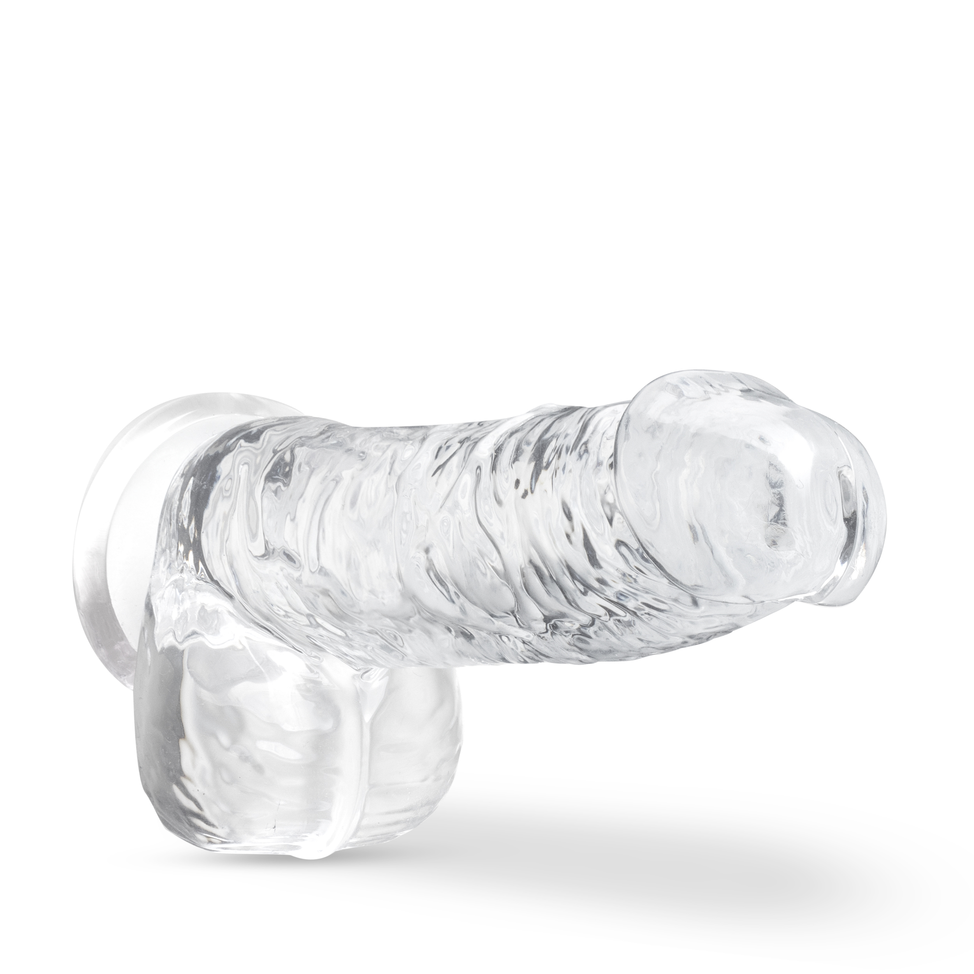 Blush Naturally Yours 6 Inch Crystalline Dildo - Clear - Life-like Design with Suction Cup Base
