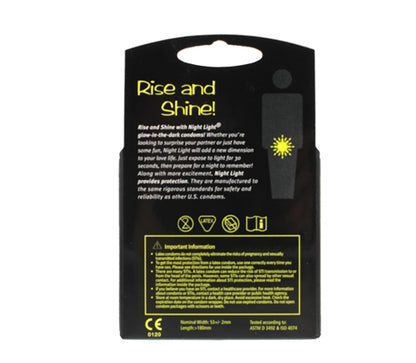 Paradise Marketing Night Light Glow-in-the-Dark Condoms - 3 Pack