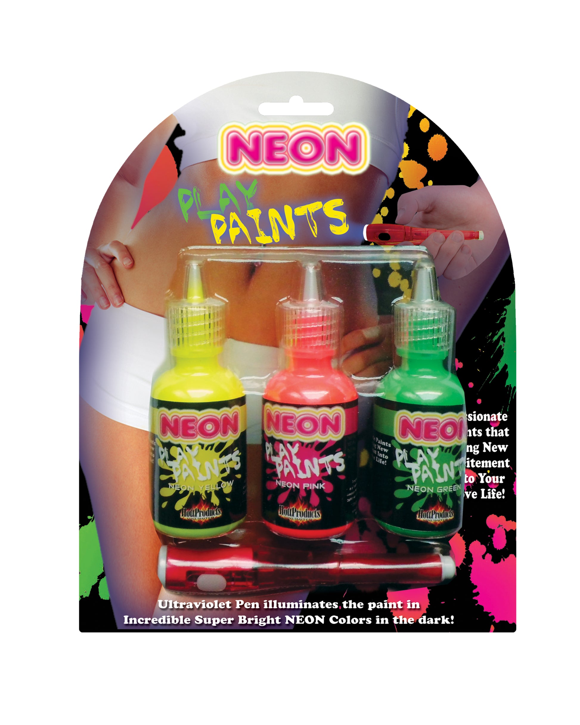 Hott Products Neon Play Paints – Multi-Color Body Paints for Fun Playtime