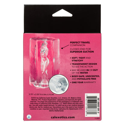 CalExotics Girls Girls Girls Crystal Masturbator – Clear – Soft and Stretchy