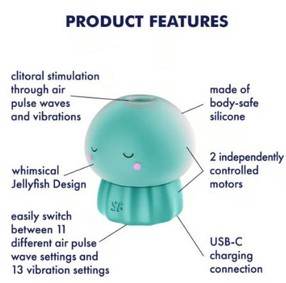 Satisfyer Jelly-Cious Dual-Stimulation Device - Green