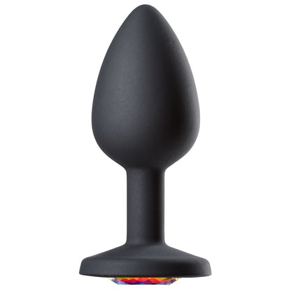 Cloud 9 Novelties Gems Jeweled Silicone Anal Plug – Small – Black