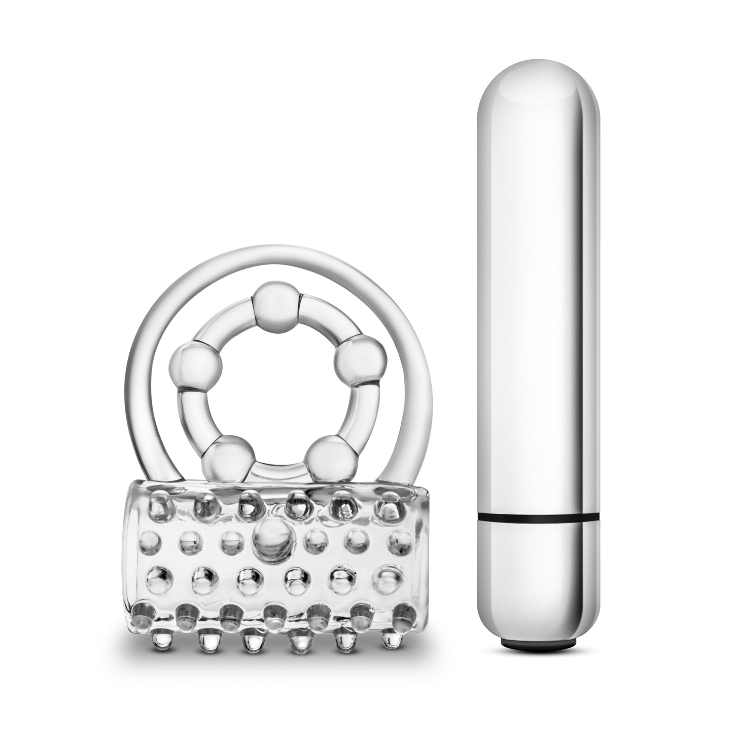 Blush Stay Hard Vibrating Super Clitifier – Clear