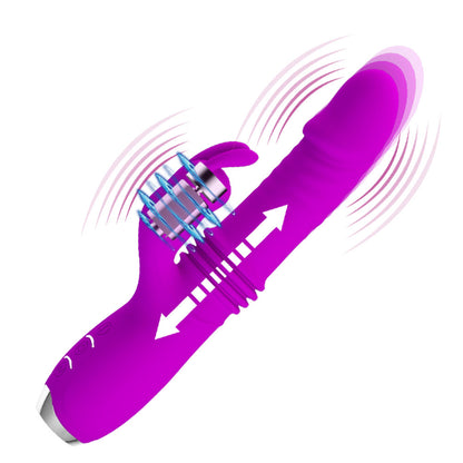 Pretty Love Dorothy Thrusting Rabbit Vibrator - Purple - Multi-Function