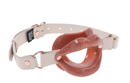 Sportsheets Peaches N Creame Silicone Lip Gag - Pink