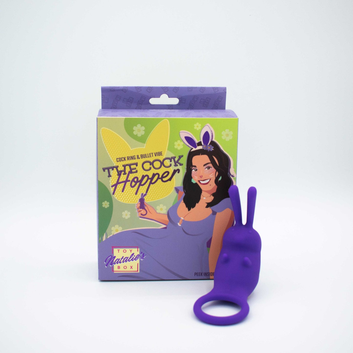 Like A Kitten Cock Hopper Cock Ring and Bullet Vibrator – Purple