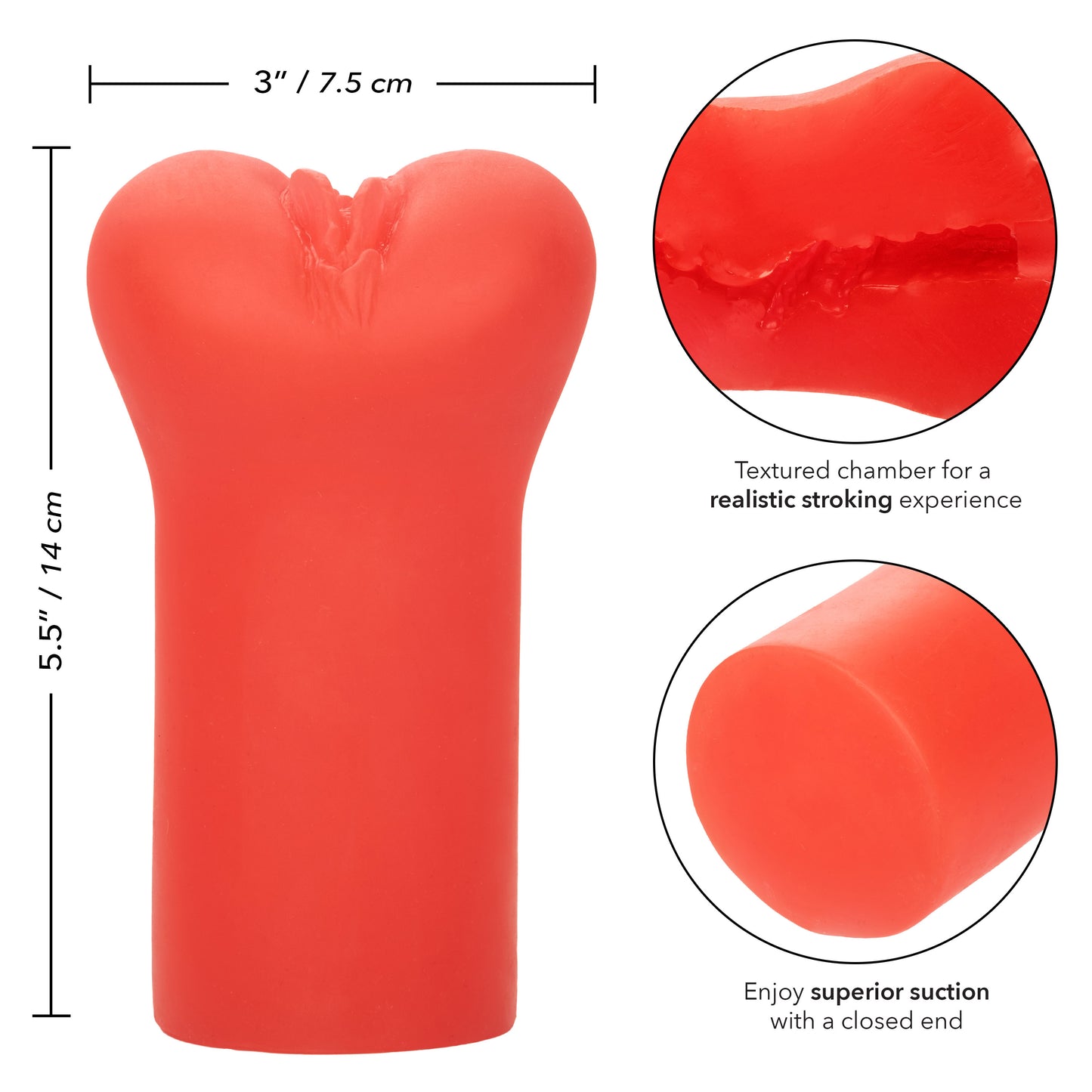 Cheap Thrills The She Devil Stroker – Red – Closed-End Design