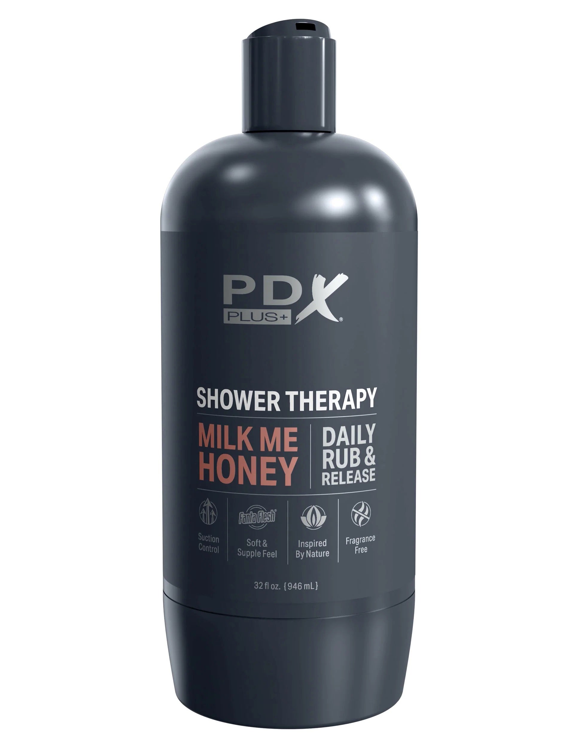 Pipedream Shower Therapy Milk Me Honey Stroker with Suction Cup – Tan