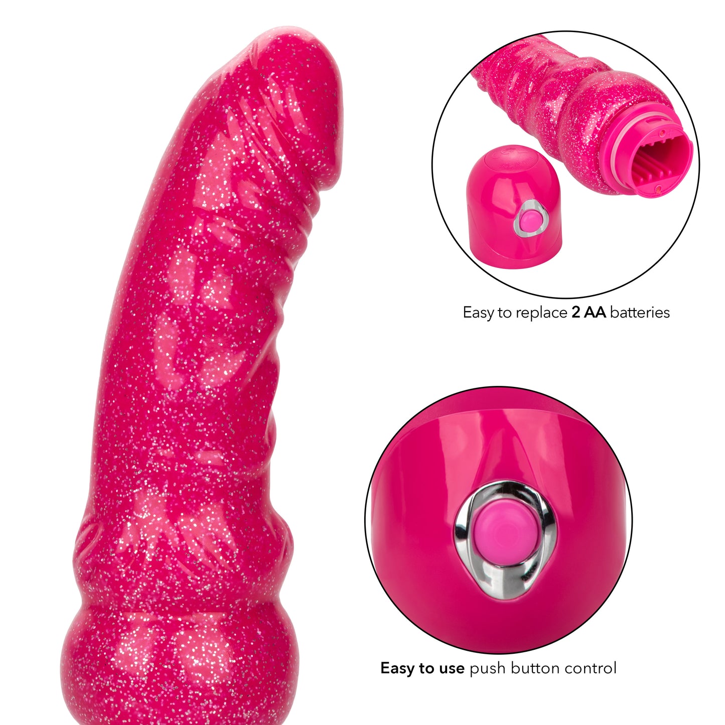CalExotics Naughty Bits Lady Boner Bendable Personal Vibrator – Pink