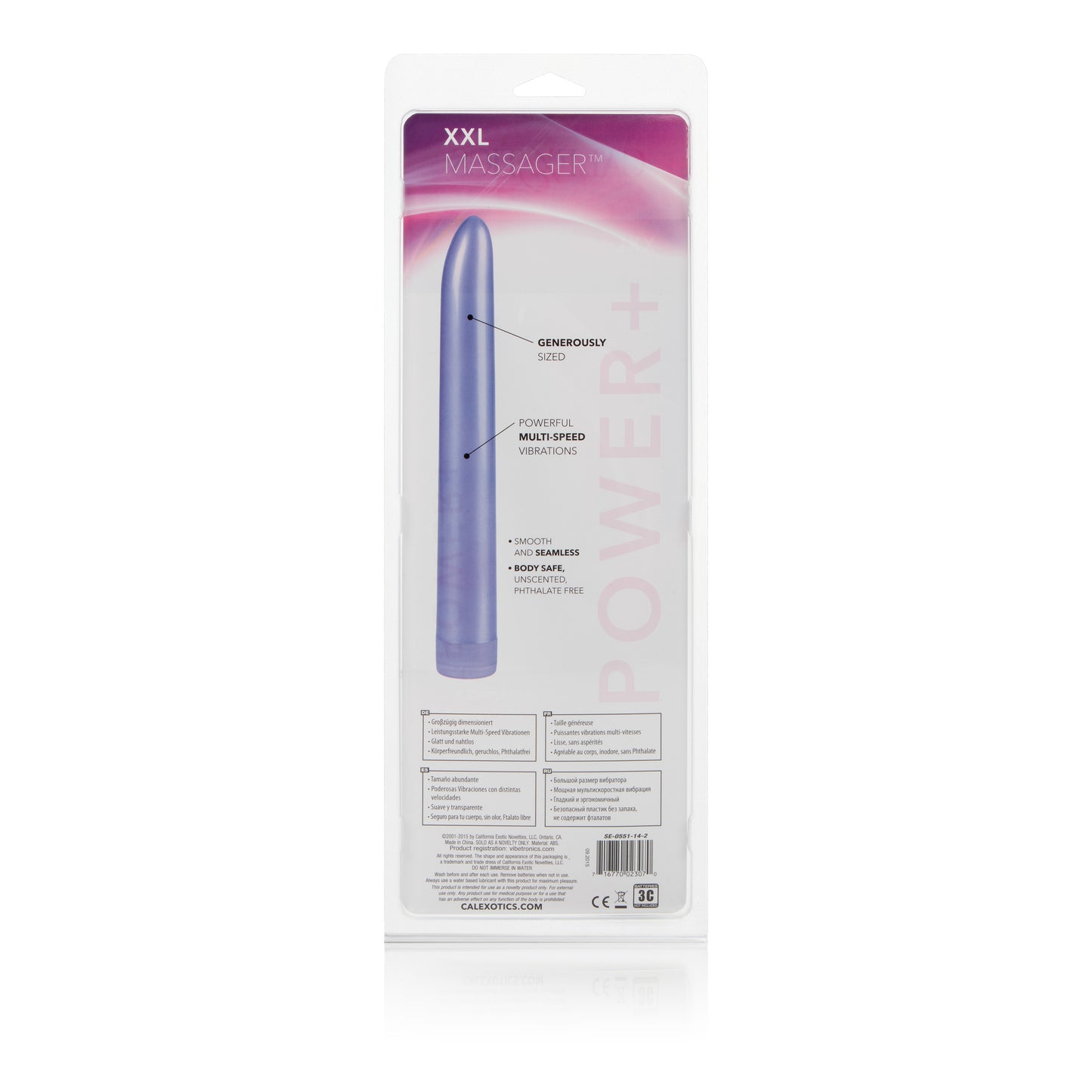 CalExotics Jumbo 11 Inches Massager – Multi-Speed, Purple