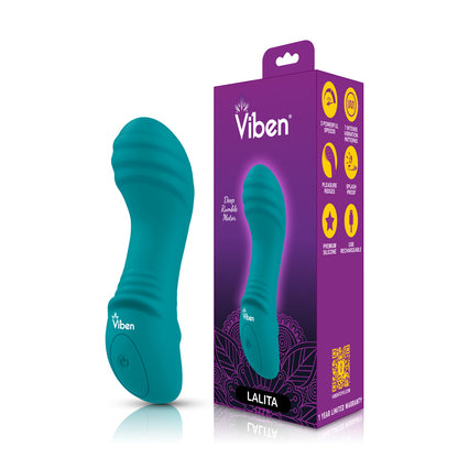Viben Lalita Mini Pleasure Ridges G-Spot Vibe – Blue