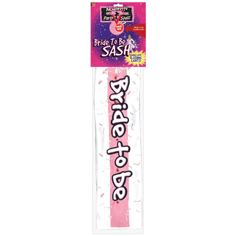 Forum Novelties Bachelorette Outta Control Flashing Sash – White