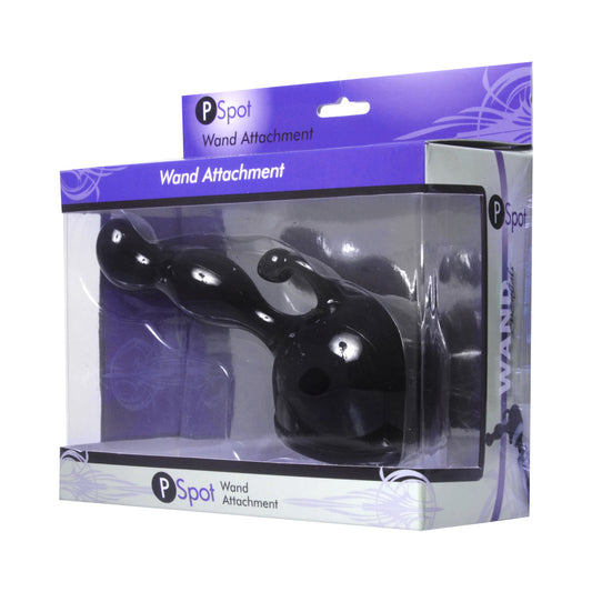 Wand Essentials P-Spot Wand Attachment - Prostate Massager - Black