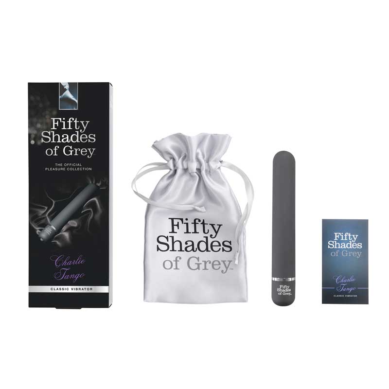 Fifty Shades of Grey Charlie Tango Slimline Classic Vibrator - Black