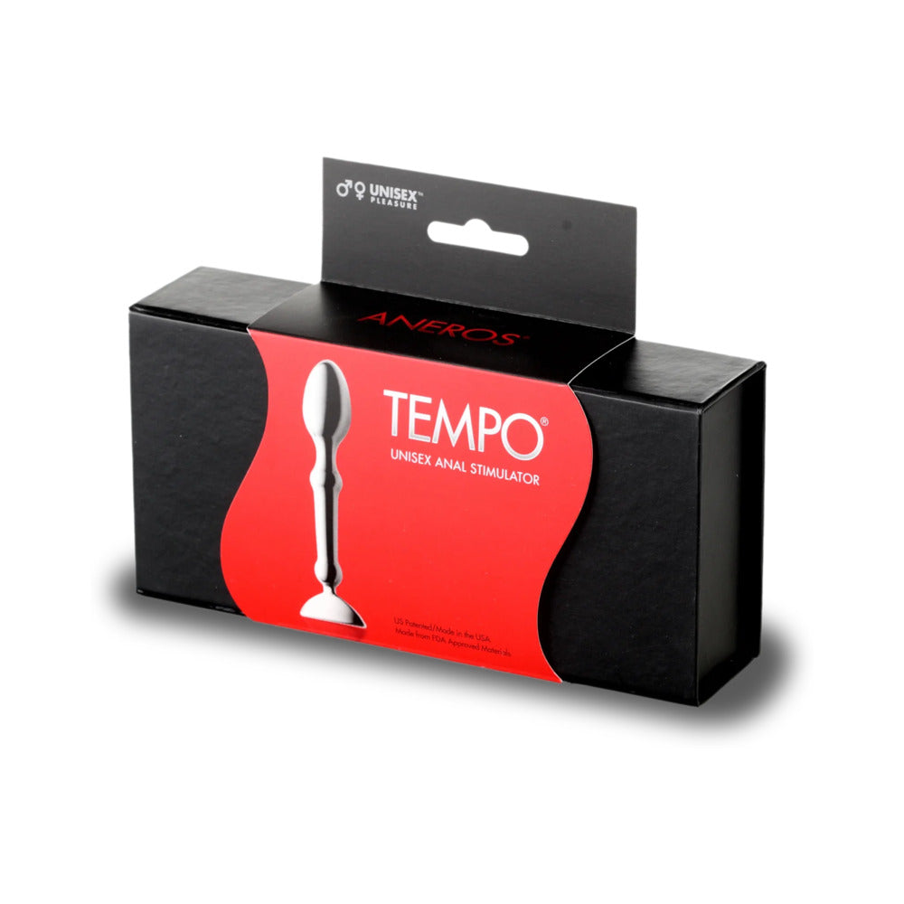 Aneros Tempo Stainless Steel Unisex Anal Stimulator – Silver