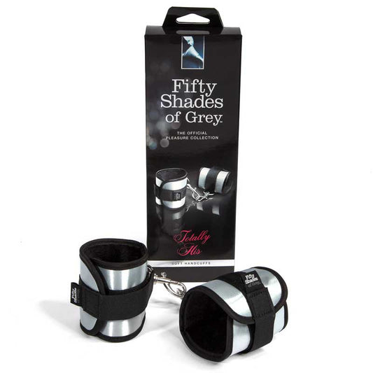 Fifty Shades of Grey Totally His Soft Velcro Handcuffs – Silver
