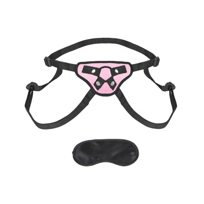 Lux Fetish Pretty in Pink Strap-On Harness – Light Pink, Adjustable Straps