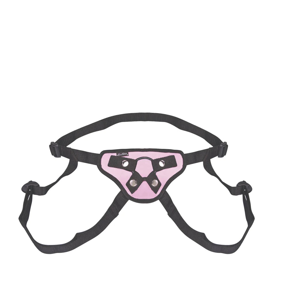 Lux Fetish Pretty in Pink Strap-On Harness – Light Pink, Adjustable Straps