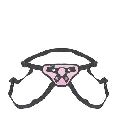 Lux Fetish Pretty in Pink Strap-On Harness – Light Pink, Adjustable Straps