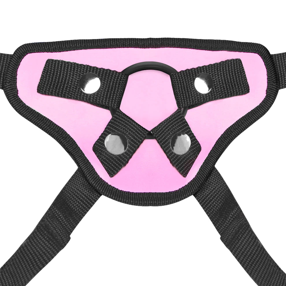 Lux Fetish Pretty in Pink Strap-On Harness – Light Pink, Adjustable Straps