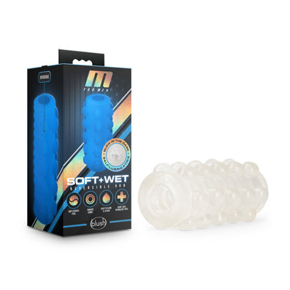 M for Men Reversible Orb - Self-Lubricating Pocket Stroker - Clear