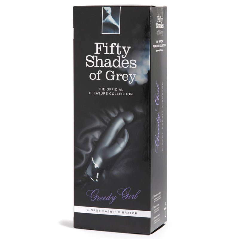 Fifty Shades of Grey Greedy Girl Rechargeable Silicone G-Spot Rabbit Vibrator – Black