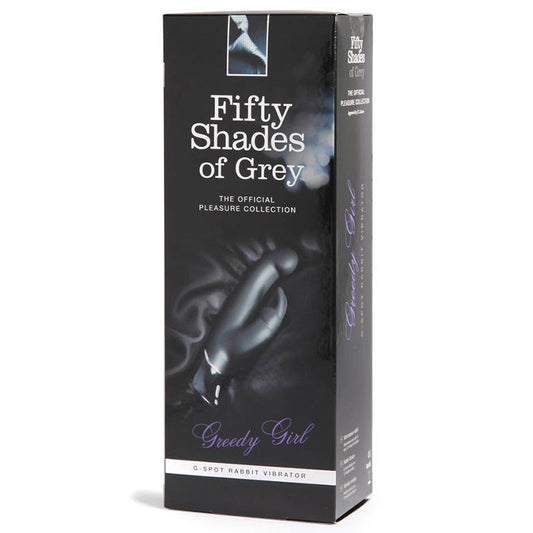 Fifty Shades of Grey Greedy Girl Rechargeable Silicone G-Spot Rabbit Vibrator – Black