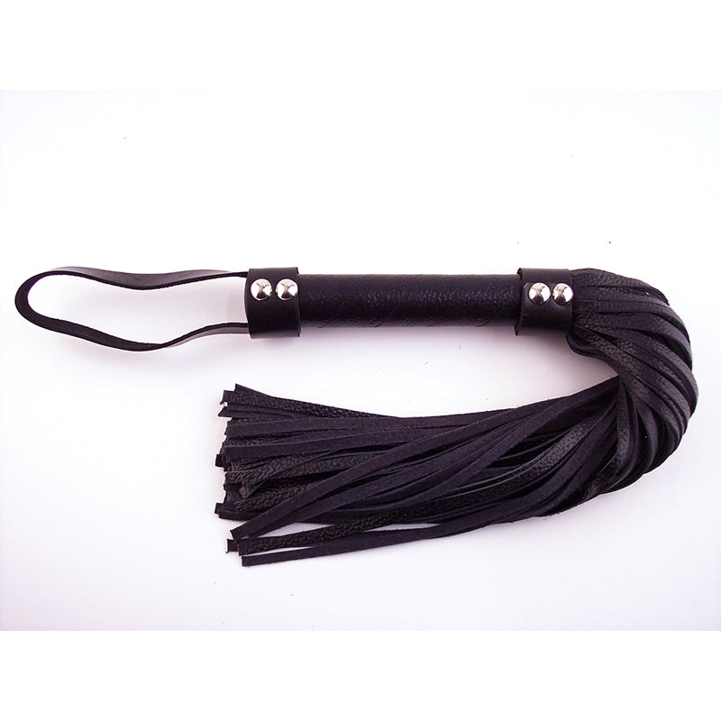 Rouge Garments H-Style Leather Flogger – Black
