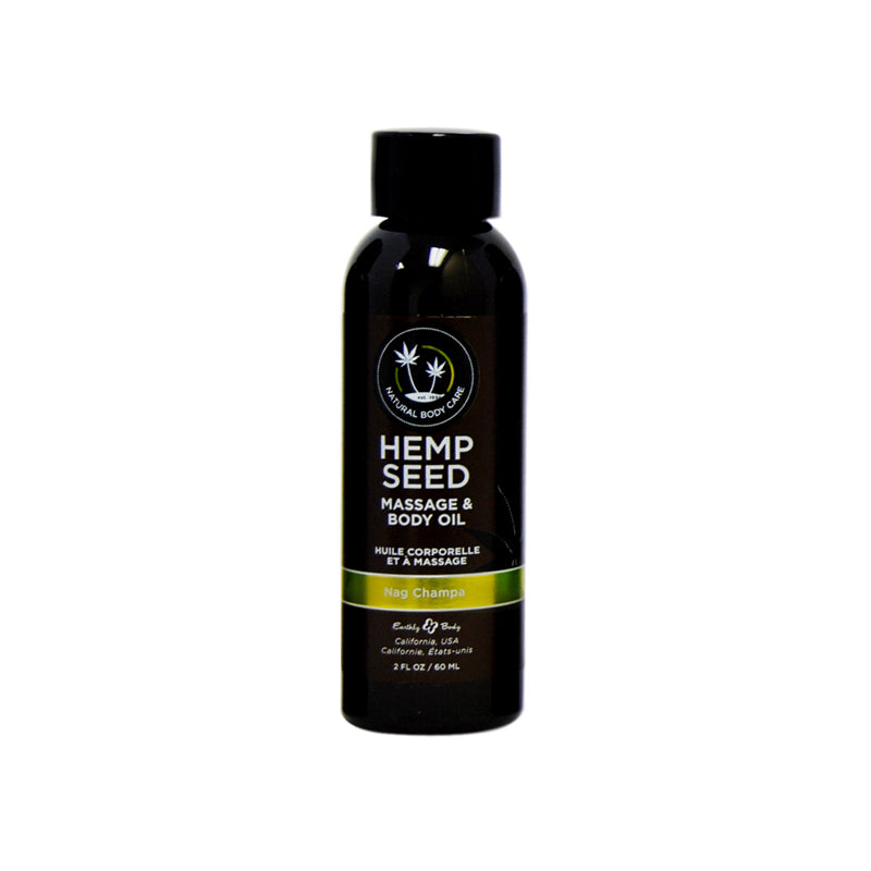 Earthly Body Nag Champa Massage Oil – 2oz – Multi-Color