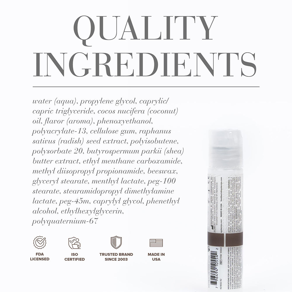 JO Coconut Hybrid Original Lubricant – Clear – 1 oz